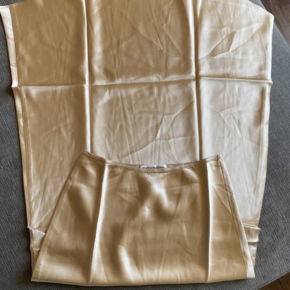 Reformation Layla Silk Skirt Sz 8 - Picture 4 of 4